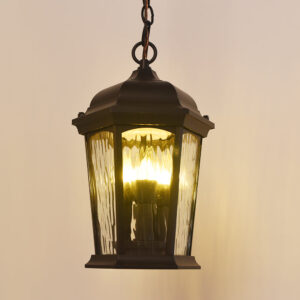 Alternative view of LED Flickering Flame Hanging Security Bronze with Water Glass