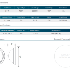Alternative view of Residential LED 24W Dimmable Ceiling with Frosted Glass