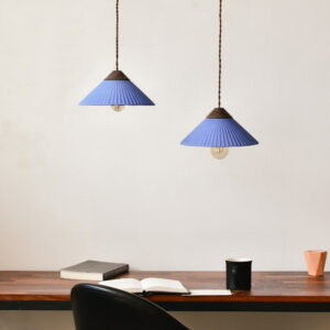Artisan Concrete Summit Mountain Pendant Fixture Ocean Blue
